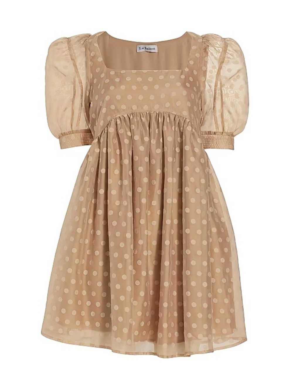En Saison Desiree Polkadot Organza Minidress